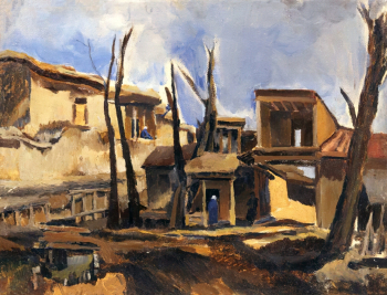 Мидлер Виктор Маркович. Самарканд. Холст, масло. 34х44. 1930-е. Томский областной художественный музей.