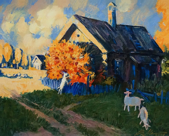 Милославская Валентина Григорьевна. Калина. Холст, масло. 40х50. 2003. Альметьевская картинная галерея.