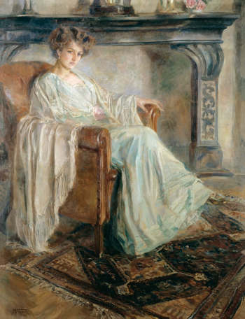 Иван Вавпотич. Альма Урбан. Холст, масло. 175,5х135. 1912. Национальная галерея Словении.