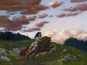 Альберт Вельти. Кибела. Холст, темпера. 42х55. 1894. Частная коллекция.