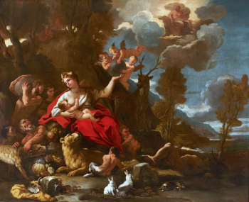 Лука Джордано. Кибела. Холст, масло. 126x155. 1689. Хинтон Ампнер (Англия).