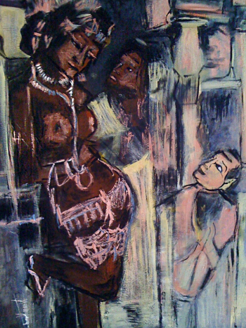 Мишель Рокка. Махамайя. Холст, акрил, пастель. 2009. Частная коллекция.