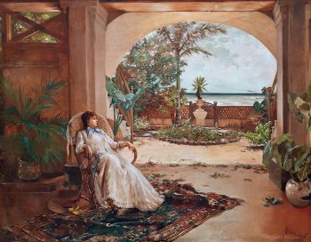 Гильермо Колласо. Сиеста. Холст, масло. 1888. Национальный музей изящных искусств Гаваны.