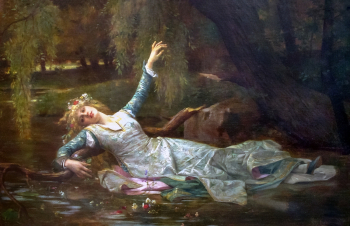 Александр Кабанель. Офелия. Холст, масло. 77х117,5. 1883. Частная коллекция.