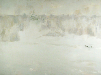 Дочкин Николай Викторович. Метель. Холст, масло. 77,5х112,5. 1999. Тульский музей изобразительных искусств.
