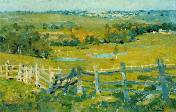 Эмануэль Филлипс Фокс. Гейдельберг. Холст на картоне, масло. 67,3х93. 1895-1900. Художественная галерея Нового Южного Уэльса.