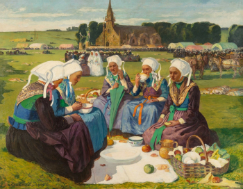 Шарль Котте. Пикник у Сент-Анн-ла-Палю. Холст, масло. 1904. Музей изящных искусств Куимпера.