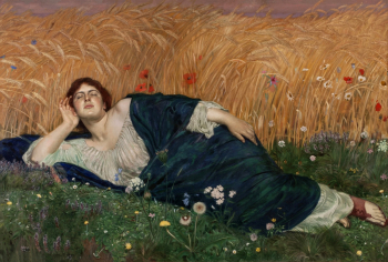 Осмар Шиндлер. Деметра. Холст, масло. 120х180. 1900-1903. Частная коллекция.