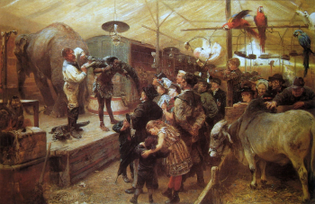 Пауль Фридрих Мейерхейм. Зверинец. Холст, масло. 52х62. 1894. Галерея новых мастеров (Дрезден).