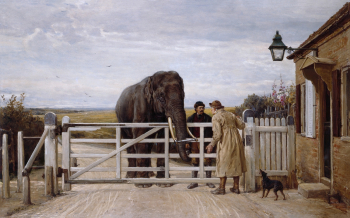 Хейвуд Харди. Спор. Холст, масло. 88х140,4. 1875. Манчестерская художественная галерея.