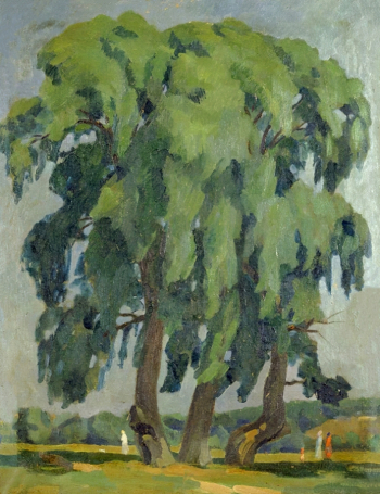 Леблан Михаил Варфоломеевич. Ивы. Холст, масло. 80,5х65. 1940. Художественная культура Русского Севера.