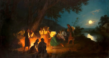 Семирадский Генрих Ипполитович. Ночь на Ивана Купалу. Холст, масло. 1892. Львовская галерея искусств.