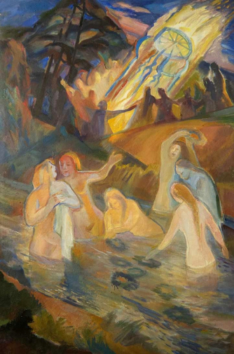 Тихонова Римма Николаевна. Иван Купала. Холст, масло. 120х80. 2008. Историко-мемориальный музей-заповедник Подолье.