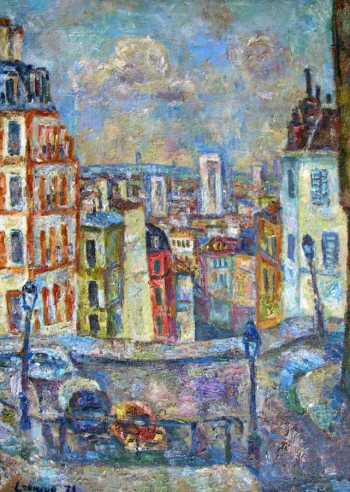 Егошин Герман Павлович. Монмартр. Холст, масло. 85,5х62,5. 1978. Астраханская государственная картинная галерея имени П.М.Догадина.
