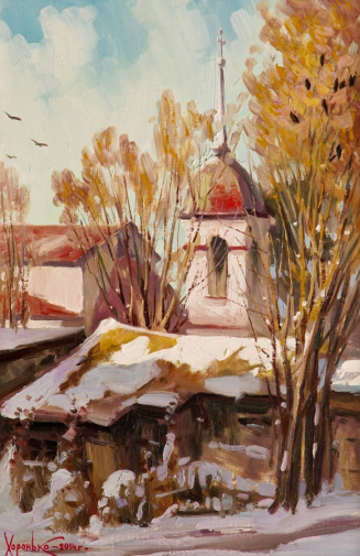 Хоронько Игорь Борисович. Польский костёл Преображения Господня в Пятигорске. Холст, масло. 60х40. 2014. Ставропольский краевой музей изобразительных искусств.