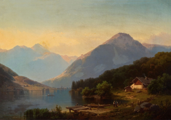 Карл Трибель. Тегернзе. Холст, масло. 50х70. До 1885 года. Частная коллекция.