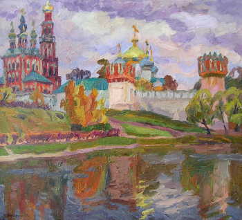 Фридман Карл Шоломович. Осенний день у Новодевичьего монастыря. Холст, масло. 73,5х80,5. 1977. Картинная галерея (Красноармейск).