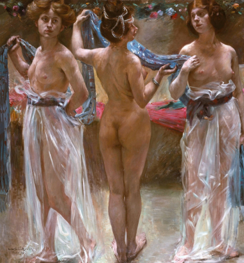 Ловис Коринт. Три Грации. Холст, масло. 164,5х150. 1904. Галерея Восточной Германии.