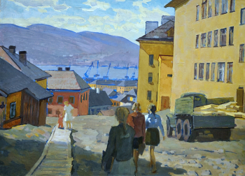 Шиповский Лев Николаевич. Мурманск. Холст, масло. 75х103,5. 1960-е. Мурманский областной художественный музей.