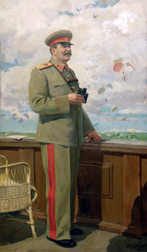 Китайка Константин Демьянович. Сталин на авиационном празднике. Холст, масло. 200х120. 1949. Государственный музейно-выставочный центр РОСИЗО.