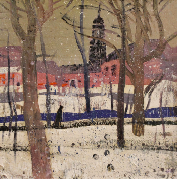 Абрамов Николай Николаевич. Муром. Детский приют. Холст, масло. 50х50. 1994. Муромский историко-художественный музей.