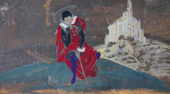 Волошин Максимилиан Александрович. Испанец. Картон, темпера. 25,8х46. Киммерия М.А.Волошина.