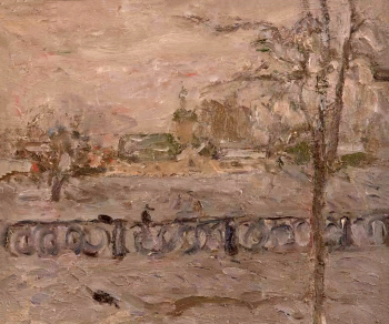 Дмитриев Владимир Михайлович. Набережная в Твери. Холст, масло. 32,2х38,5. 1994. Тверская областная картинная галерея.