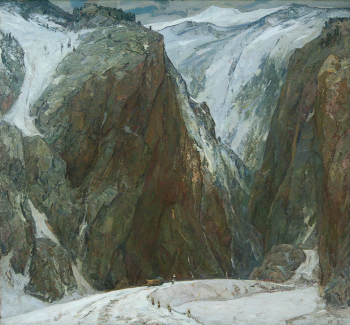 Зотеев Виктор Александрович. Алтай. Улаганское ущелье. Холст, масло. 133х144. 1976. Государственный художественный музей Алтайского края.