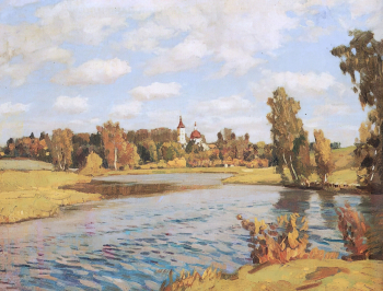 Курманаевский Василий Панфилович. Под Звенигородом. Холст, масло. 60х80. 1938. Химкинская картинная галерея имени С.Н.Горшина.