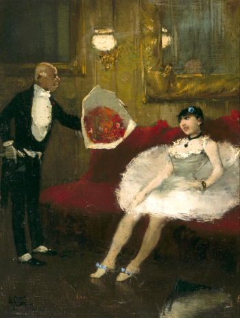 Жан-Луи Форен. Поклонник. Холст, масло. 20,3х15,2. 1872-1886. Музей изящных искусств (Хьюстон).