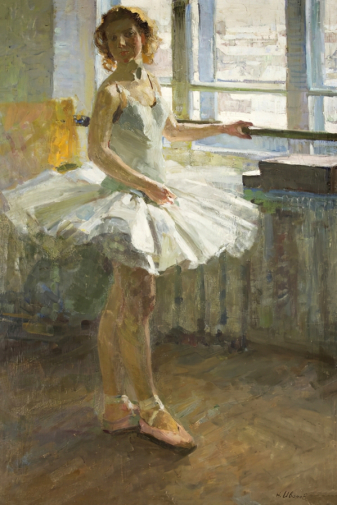 Иванов Николай Петрович. Балерина. Холст, масло. 142,5х92,5. 1960-е. Государственный художественный музей Алтайского края.