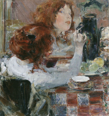 Фешин Николай Иванович. Золотые волосы. Холст, масло. 71х66. 1914. Приморская государственная картинная галерея.