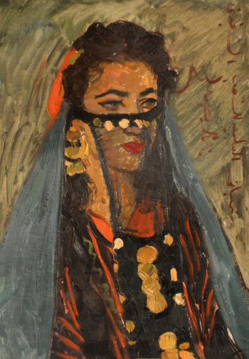 Жаренова Элеонора Александровна. Марокканка. Картон, масло. 50х35. 1957. Национальная галерея Республики Коми.