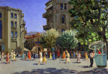 Ремешило Пётр Петрович. Ялта. Холст, масло. 60х70. 20 век. Алупкинский дворцово-парковый музей-заповедник.