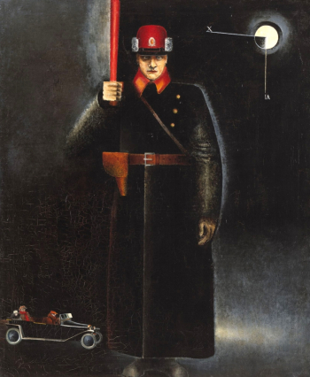 Вялов Константин Александрович. Милиционер. Холст, масло. 107х89. 1923. Государственная Третьяковская галерея.