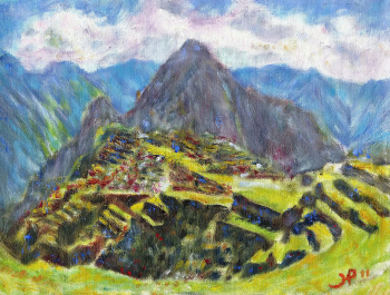 Горацио Прада. Мачу-Пикчу. Холст, масло. 2011. Частная коллекция.