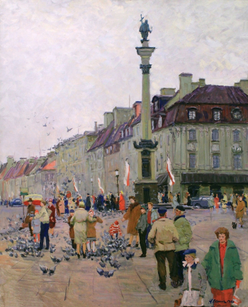 Осенев Николай Иванович. Краковское предместье. Холст, масло. 120х95. 1960. Таганрогский художественный музей.