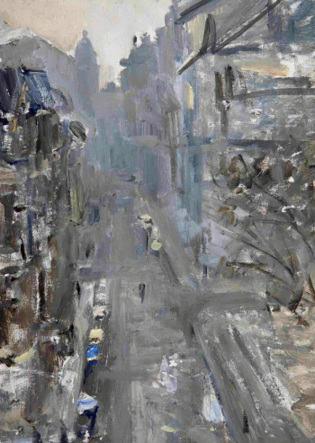 Тарасов Игорь Алексеевич. Белград. Картон, масло. 22,5х16,5. 1962. Музей истории города Обнинска.