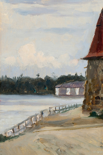 Нестеров Михаил Васильевич. Соловки. Холст, масло. 21х13. 1900-е. Башкирский государственный художественный музей имени М.В.Нестерова.
