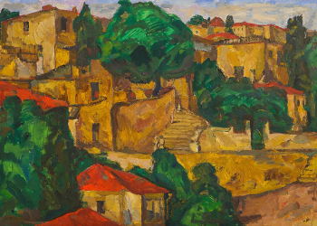 Малишевский Альгерт Адамович. Старый Минск. Картон, масло. 47,5х70. 1965. Красноярский художественный музей имени В.И.Сурикова.