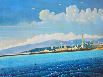 Страшевский Александр Тимофеевич. Сочи 150 лет. Холст, масло. 55х90. 1988. Сочинский художественный музей.