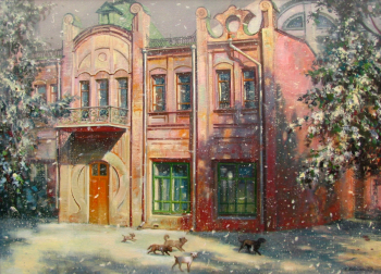 Кичигин Георгий Петрович. Тополиный зной. Холст, масло. 60,5х80,3. 2007. Государственный областной художественный музей `Либеров-центр`.