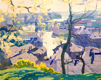 Чесноков Николай Гаврилович. Весенняя Прага. Холст, масло. 135х171. 1965. Екатеринбургский музей изобразительных искусств.
