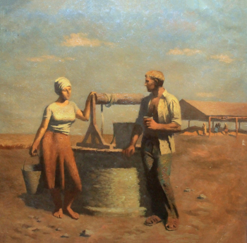 Орлов Юрий Александрович. Страда. Холст, масло. 116х116. 1983. Камчатский краевой художественный музей.