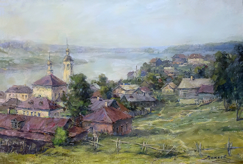 Макеев Виктор Иванович. Калуга. Холст, масло. 53,5х77,5. 1945. Калужский музей изобразительных искусств.