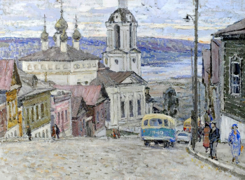 Павлишак Иосиф Андреевич. Калуга. Картон, масло. 55х74. 1970-е. Музей истории города Обнинска.