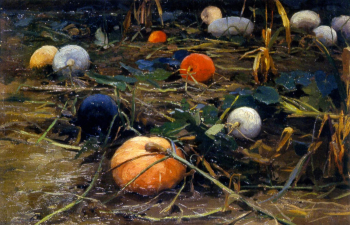 Пимоненко Николай Корнилович. Тыквы. Доска, масло. 25х37. 1890-е. Национальный художественный музей (Киев).