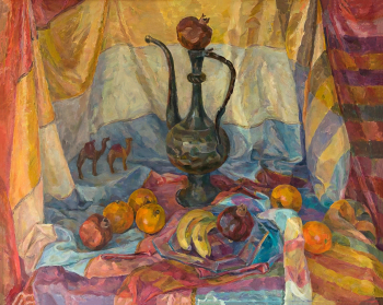 Асламазян Ерануи Аршаковна. Восточные мотивы. Холст, масло. 79,2х99,2. 1985. Самарский областной художественный музей.