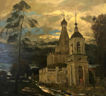 Варнашов Вячеслав Валентинович. После грозы. Холст, масло. 100х90. 1993. Пензенская областная картинная галерея имени К.А.Савицкого.