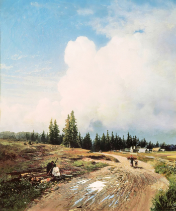 Васильев Фёдор Александрович. После грозы. Холст, масло. 53х45. 1868. Государственная Третьяковская галерея.